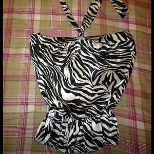 Ladies xs Zebra Top